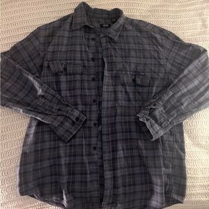 Blue Izod flannel